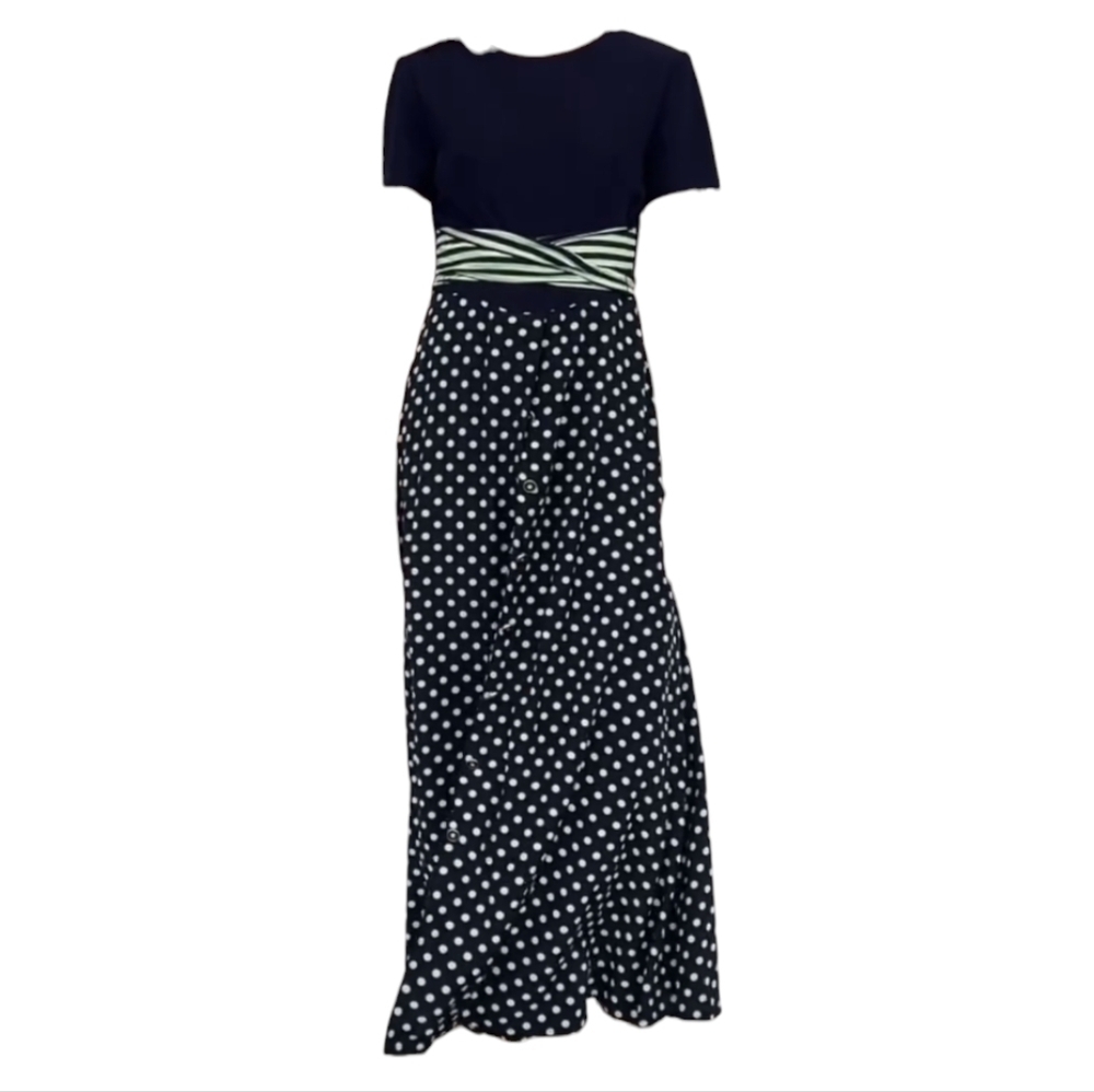 Vintage Cache Polkadot Romper Dress